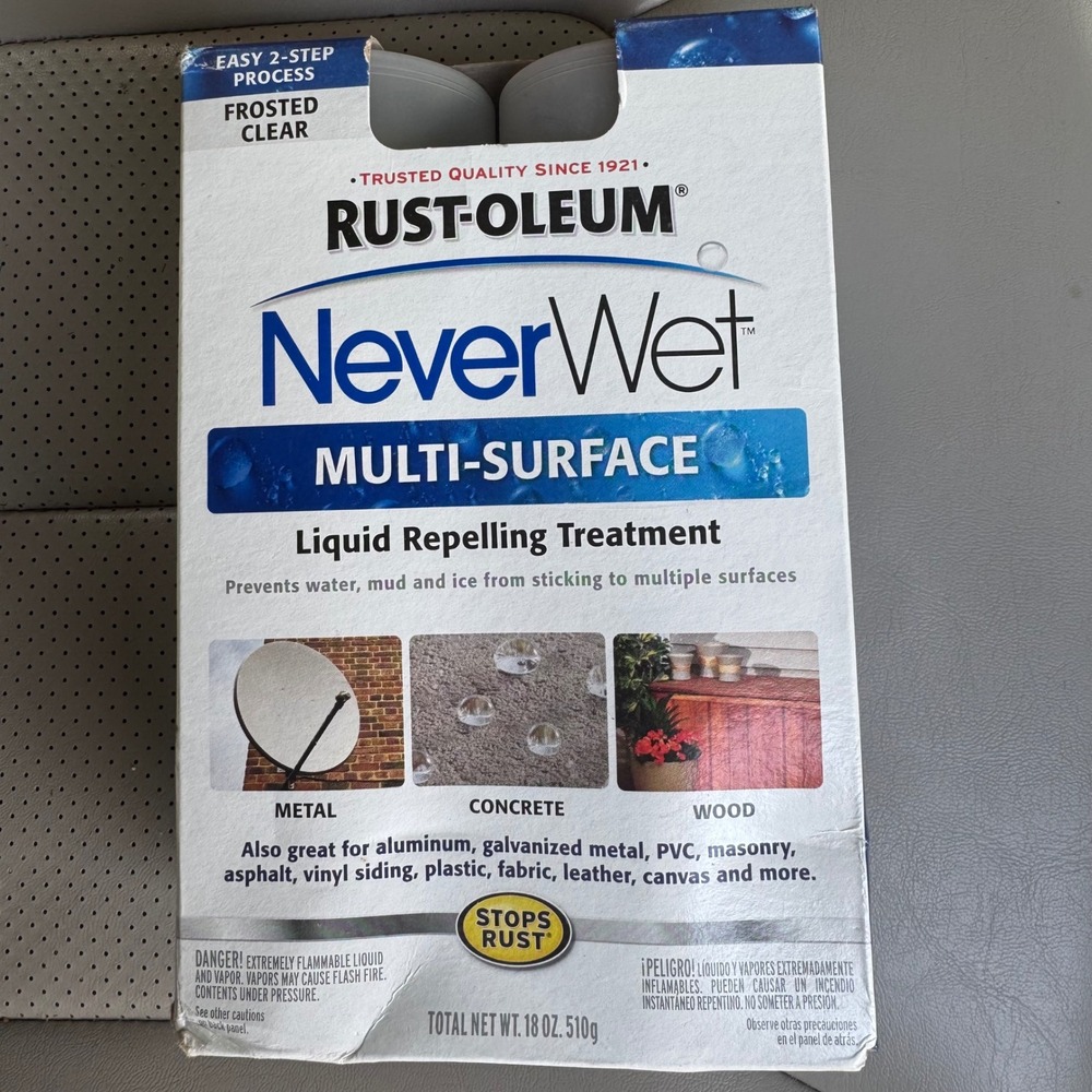 Rust-Oleum NeverWet Multi-Surface Treatment  18oz Frosted‎ Clear Industrial